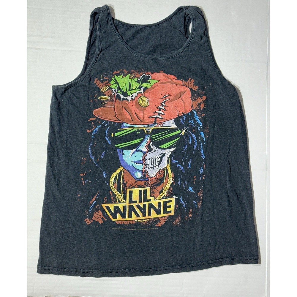 Lil Wayne Tank Top Medium Black Front AOP Graphic 2012